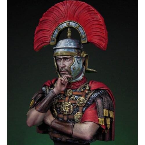1/12 Roman soldier bust with red coat bust toy Resin Model Miniature Kit unassembly Unpainted