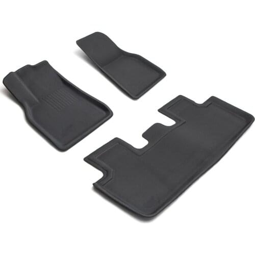 3 Pcs/Set Tesla Model Y Floor Mats For Tesla Model Y 2021 XPE New Design Style Non-slip All-Weather Floor Mats