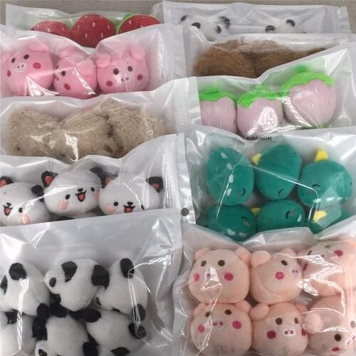 6PCS/SET , Small 4-5CM Panda , Dinosaur , Cat Choice , Plush Animal Stuffed Toy , Little Accessories Doll