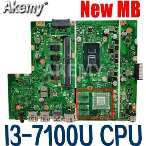 Akemy X540UA MAIN_BD._8G/I3-7th Gen CPU MainBoard For ASUS X540UA X540UV X540UB X540UBR Laptop Motherboard 90NB0HF0-R00090