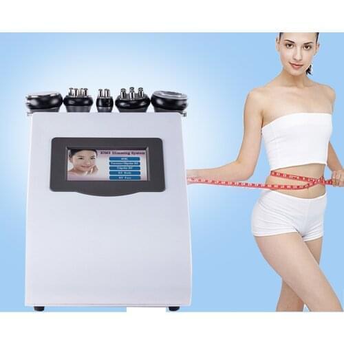Hot 5 in 1 RF Body Slimming Ultrasonic Liposuction 40K Cavitation Machine Weight Loss Beauty Device