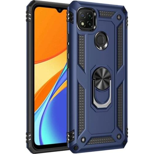 Armor Ring Stand Funda Cover for Xiaomi Redmi 9C NFC 9 9A Note 9 Note 9S 9 Pro Redmi 9A Case TPU Bumper Shockproof Shell