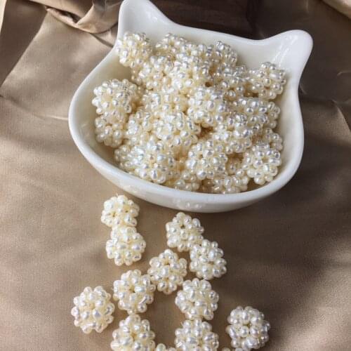 DIY Freshwater Pearls Ball Millet Bead Ball Pendants Handmade Craft for Women Earrings Necklace Bracelet Pendant Necklace Gift