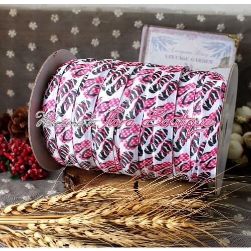 FLRA ElasticSummer printed elastic printed solid Fold Over Elastic foe wholesale 5/8 foe