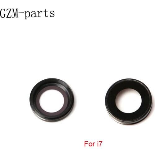 GZM-parts 5pcs/lot for iPhone 7 4.7'' Rear Back Camera Lens Replacement Part Black