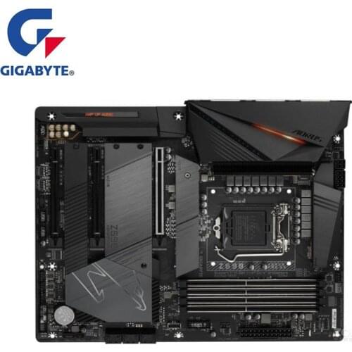 For Gigabyte GA Z590 AORUS PRO AX Motherboard LGA 1200 Z590 Used Desktop Mainboard Support i3 i5 i7 10400F 10400 10100F 10700K