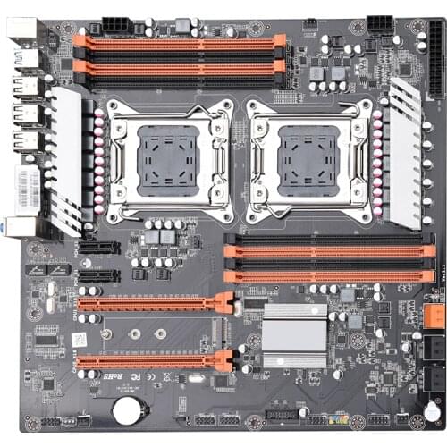 X79 dual CPU motherboard LGA 2011 E-ATX USB3.0 SATA3 PCI-E 3.0 with dual Xeon processor motherboard with M.2 slot dual Giga LAN
