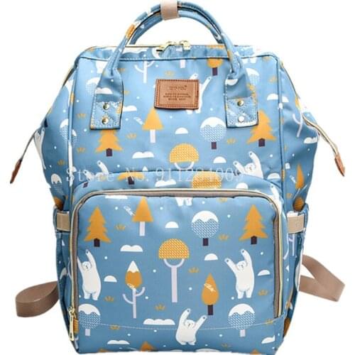 Multifunctional Mummy Baby Diaper Bag Waterproof Zipper Diaper Bags Backpack Baby Care Travel Backpack