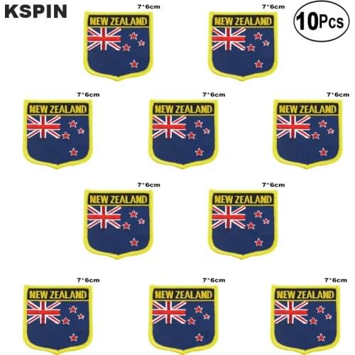 New Zealand Flag Embroidery Patches Iron on Saw on Transfer patches Sewing Applications for Clothes in Home&Garden