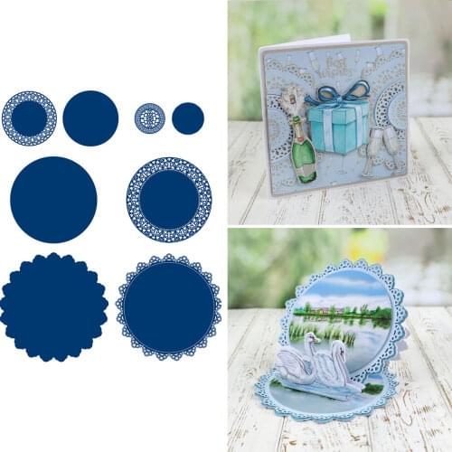 New for 2021 Upstaged Doily Metal Cutting Dies Scrapbook Diary Decoration Stencil Embossing Template DIY Greeting Card Handmade