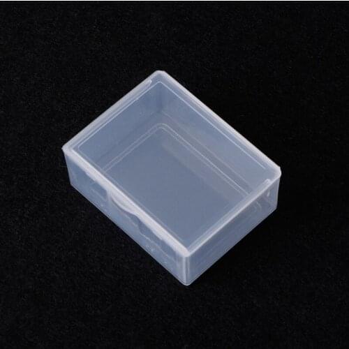2021 New Rectangular Plastic Clear Storage Box Jewelry Beads Collection Container Organizer