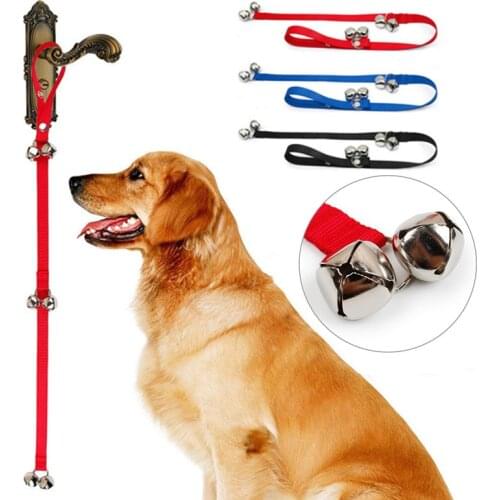 New Pet Training Alarm DoorBell Rope Length Adjustable Pet Dog Training Leash Doorbell Equipment For Dog Puppy