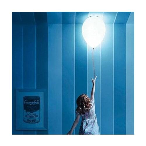 Childrens room Decor droplight Balloons hanging lamp Ceiling Mounted Kids pendant lighting glass lampshades Milky ball