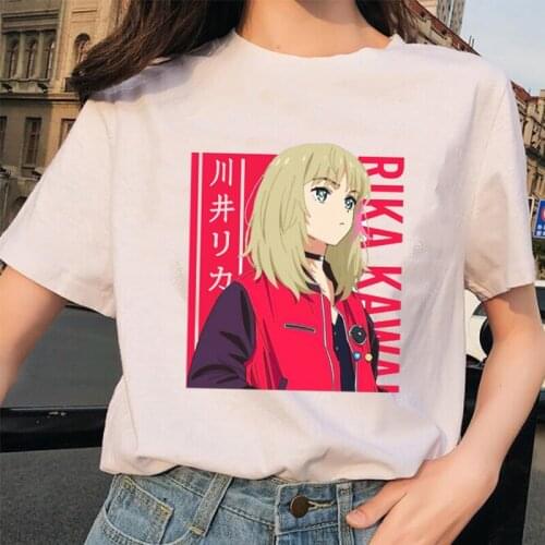 2021 Casual Wonder Egg Priority Graphics Anime Fans T-Shirt Popular Kawaii Girls Breathable Women Korean Version Tops