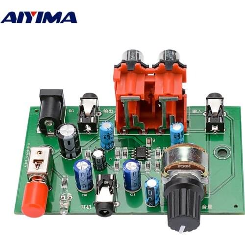 AIYIMA NE5532 Audio Signal Preamplifier Audio Board Gain 20db DIY Home Theater Headphone Driver Mini Amp RCA With Tone Control