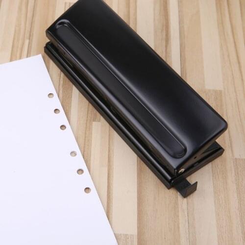 6 Hole Punch Paper Craft Cutter Adjustable A4 A5 A6 Loose-Leaf Paper Puncher Scrapbooking Stationery Office Supplies