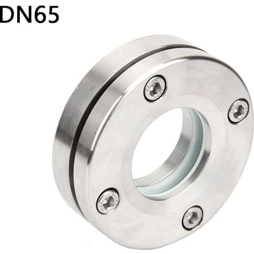 DN65 SUS304 Stainless Steel Sanitary Fange Sight Glass Diopters