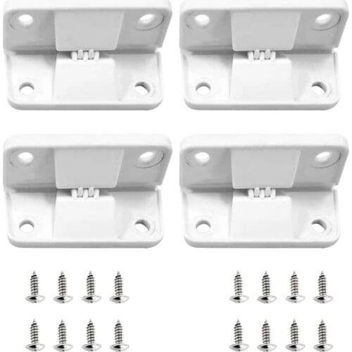 Silver Cooler Box Hinges High Quality Cooler Replacement Hinge With Screws Set For Colemans Cooler Freezer 90 Degree Door Hinges
