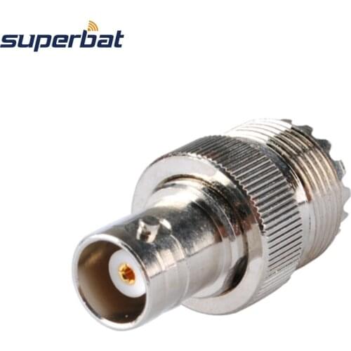 Superbat BNC Jack to SO-239 UHF Female Straight RF Adapter Coupler Ham & Amateur Radio