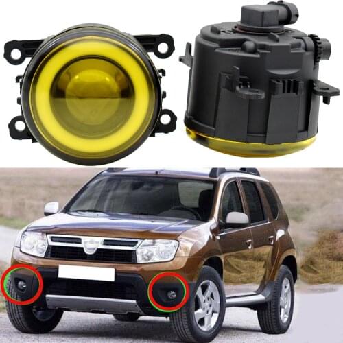 Fog Lights for Renault Duster Koleos Megane Fog Light For Dacia Duster Logan 2004-2015 halogen fog lamps for Renault Logan