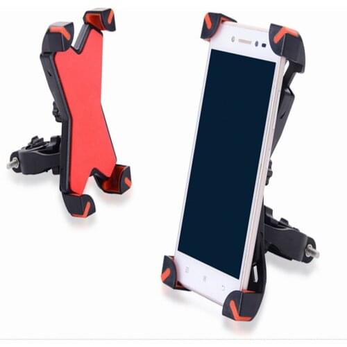 Universal Bicycle Phone Holder Racks 360° Rotatable Mountain Bike Motorcycle Handlebar Cell Phone Mount Non-Slip Moblie Clip