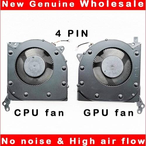 Laptop cpu gpu cooling fan cooler radiator for Lenovo Rescuer Y7000 R7000 2020" DC28000FAF0 DC28000FBF1 DC5V 0.5A DFS5M325063B1C