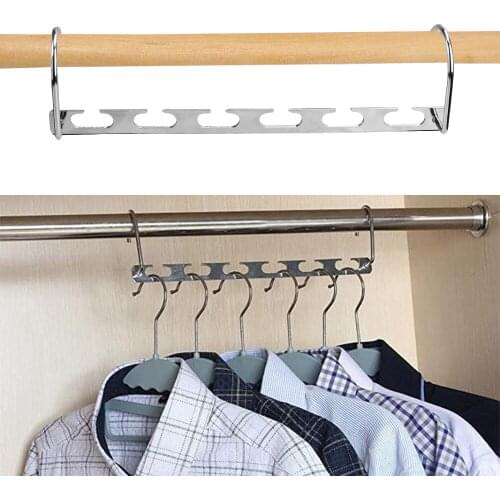 Hanger Organizer Space Saving for clothes Fast Drying Storage Rack Bedroom Supplies 6 Hole Magic Clothes Hanger
