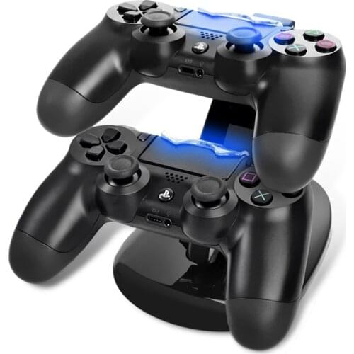USB Dual Gamepad Charger dock Controller Game Controller Power Supply Charging Station Stand For Sony Playstation 4 PS4