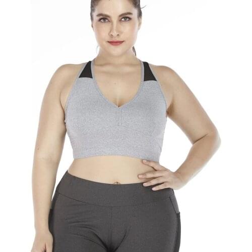 Women Large Size Sports Underwear Fitness Gym Sports Yoga Bra Breathable Fast Dry Workout Yoga vest Women