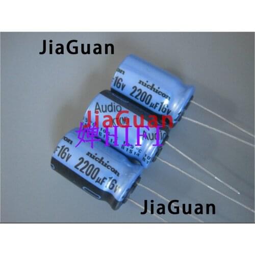 10pcs Genuine NICHICON KT 16V2200UF 12.5X20MM Audio Electrolytic capacitor blue kt 2200uF/16v hot sale 2200UF 16V