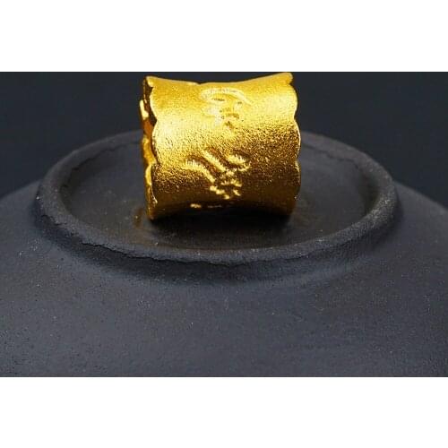 2020 Dubai 24K gold Beads Jewelry Charm Buddhism blessing pendant diy jewelry making accessories charm beads necklace bracelets