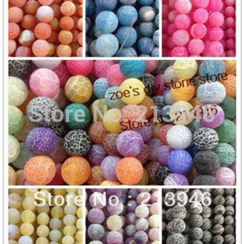 4/6/8/10/12MM 2Strands/Pack Dull Polish Style Natural Bead Loose Strands Semi-precious Stone Jewelry Beads