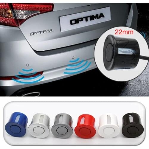 4 Sensors Buzzer 22mm Car Parking Sensor Kit Reverse Backup Radar Sound Alert Indicator Probe System 12V Bep Bep