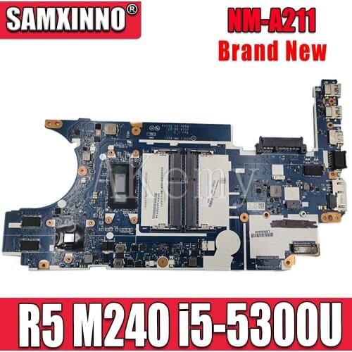 Akemy For Lenovo Thinkpad E450 E450C CE450 NM-A211 Laotop Mainboard NM-A211 Motherboard with R5 M240 GPU i5-5300U CPU