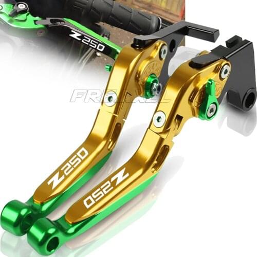 CNC Aluminum Motorcycle Folding Extendable Brake Clutch Levers For KAWASAKI Z250 NINJA250 2008-2019 2018 2017 2016 2014 2015