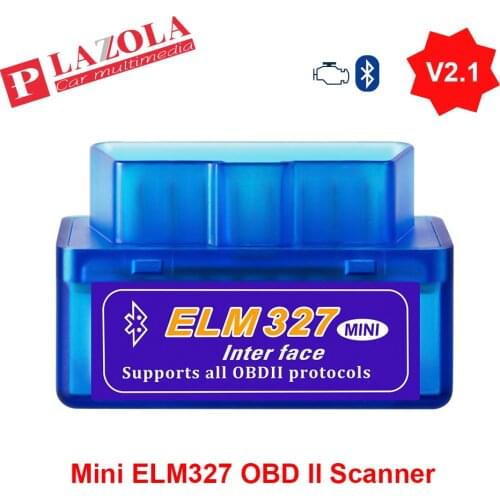 Mini ELM327 V2.1 Bluetooth OBD2 OBD II Android Car Scanner Automotive Elm 327 Adapter Auto Diagnostic Tool OBDII Scanner