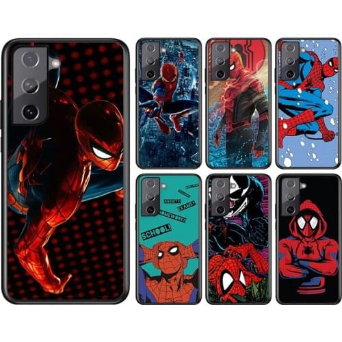 Marvel Avengers Spider Man Super Hero For Samsung Galaxy S21 S20FE S10 S10e S9 S8 S7 S6 Ultra Plus Lite Edge 5G Phone Case