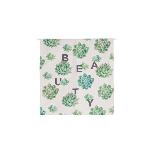 Nordic fresh literature art plant succulent kitchen door curtain room window treatment Japanese porch decoration coffee bar