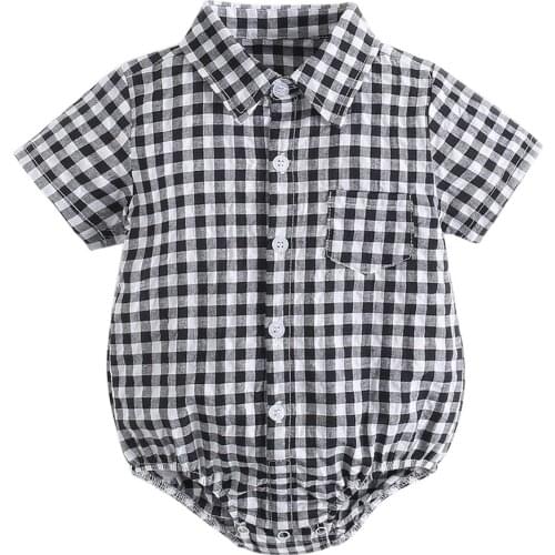 Baby Cartoon Short Sleeve Rompers