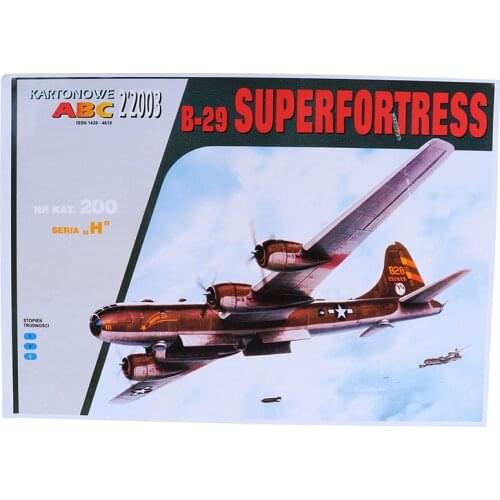 65cm*18cm B29 Bomber Aircraft DIY 3D Paper Card Model Building Sets Construction Toys Educational