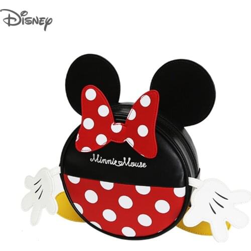 Disney Baby Harnesses Leashes Minnie Plush Backpack Walking Anti-lost Bag Safety Activity Gear Children Backpack School Bags