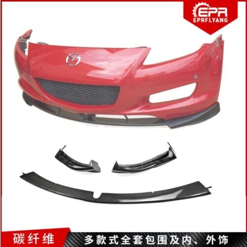 Suit For 2003-08 Early Mazda Rx8 Lip Small Surround Tk Carbon Fiber Front Shovel