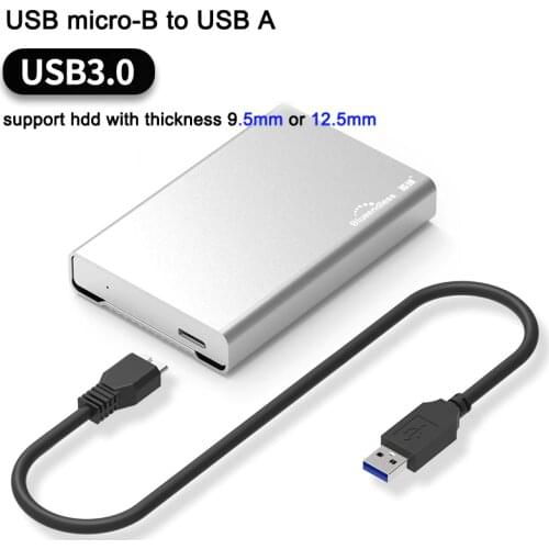 2.5'' hdd enclosure sata high speed Type C 3.1 / USB micro-B 3.0 to sata hdd cases full aluminum notebook hard drive caddys