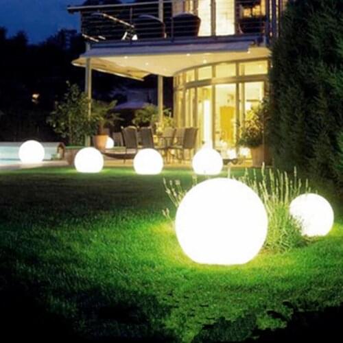 Round Bulb Shaped Lawn Light LED Solar Light Garden Garden Outdoor Lawn Light Passageway Landscape Terrace Garden Decoration