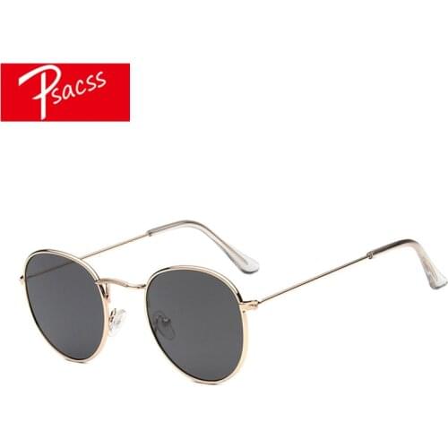 PSACSS 2020 Round Sunglasses Women/Men Vintage Small Frame Sun Glasses Brand Designer Fashion Eyewear Oculos De Sol Gafas UV400