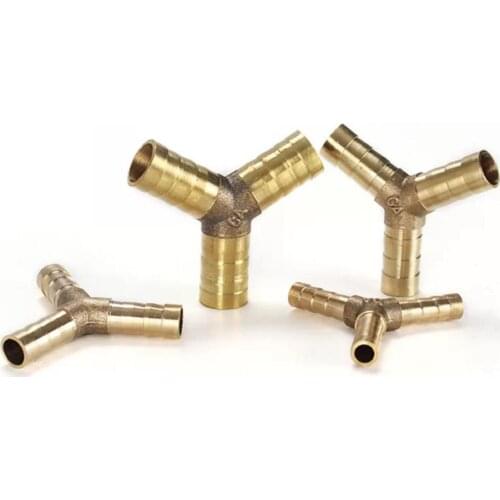 Brass Barb Pipe Fitting 2 3 4 Way Connector For 6mm 8mm 10mm 12mm 16mm Hose Copper Pagoda Water Tube Fittings