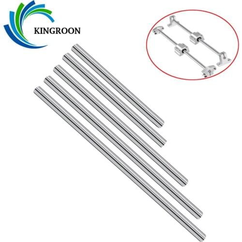 KINGROON 3D Printer Smooth Rod Linear Shaft Rail 100/200/285/450/500mm Optical Axis Diameter 8 10 12mm Linear Shaft Rail Guide