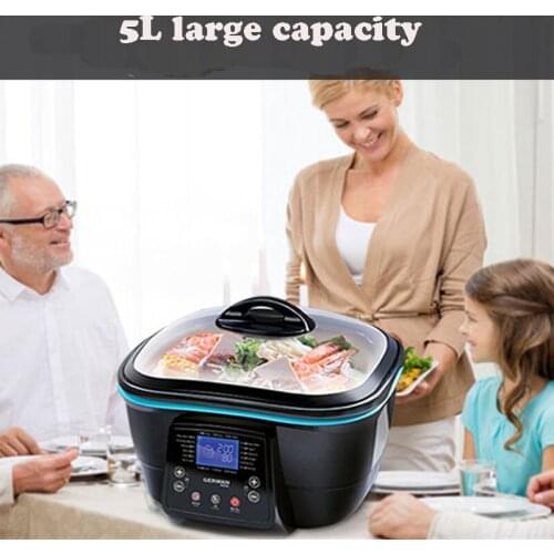 Multi-function Electric Cooker Korean Kettle Frying Pan Multi-Purpose Hot Cooking Pot DFC-818