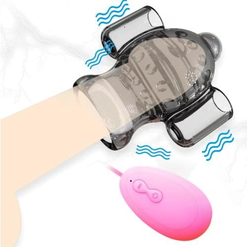 20 Frequency Powerful Double Bullet Vibrator For Men Lasting Exercise Delay Ejaculation Penis Vibrator Male Masturbator Sex Toys