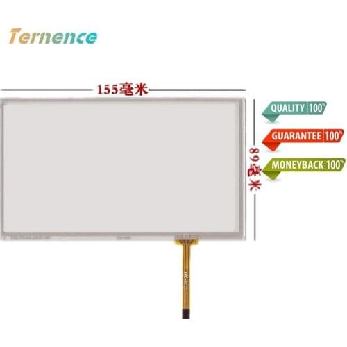 New 6.5''inch Touchscsreen at065tn14 pw065xs1(LF) Touch screen Glass Automotive touch panel Glass DVD GPS touch 155*89mm